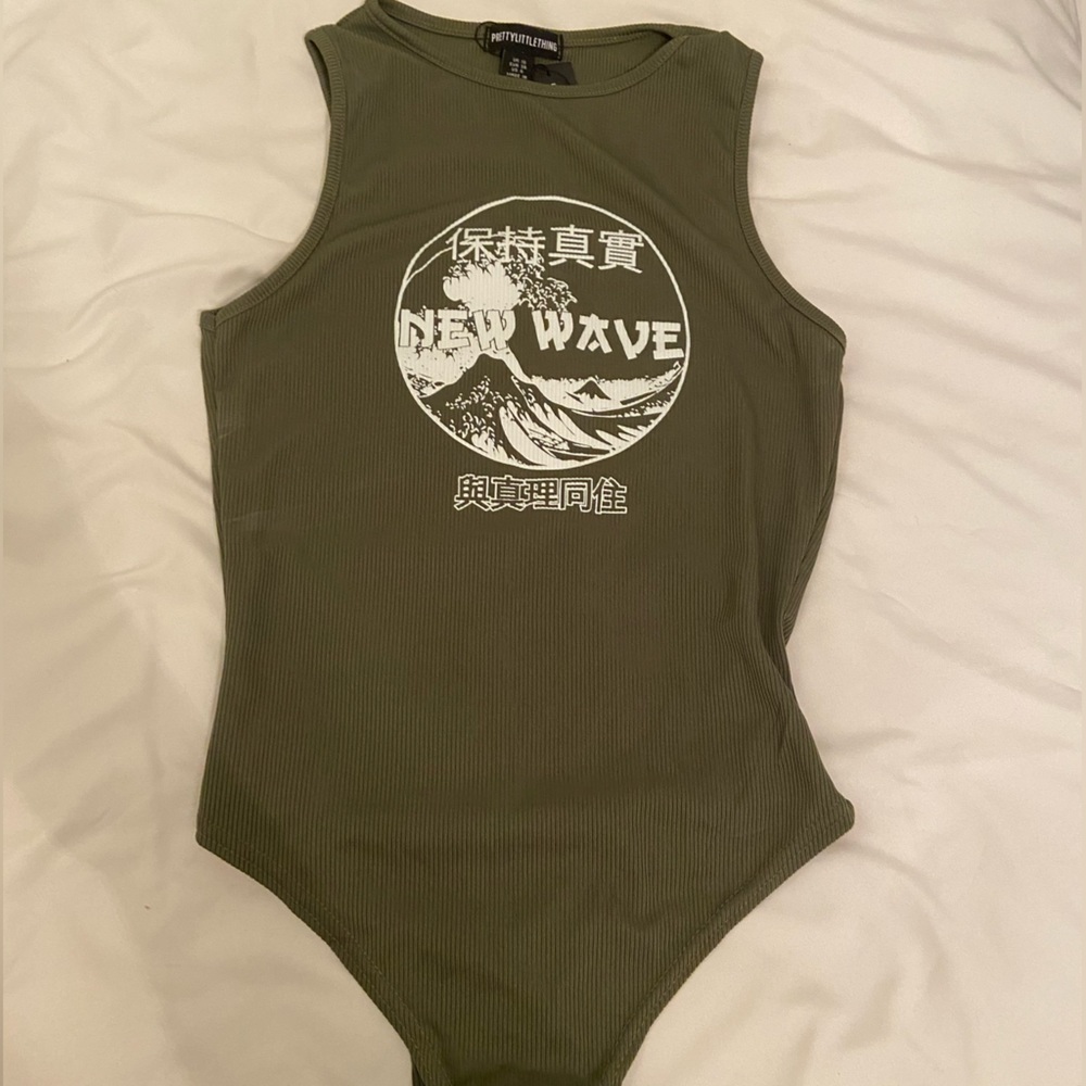 Green Tank Bodysuit